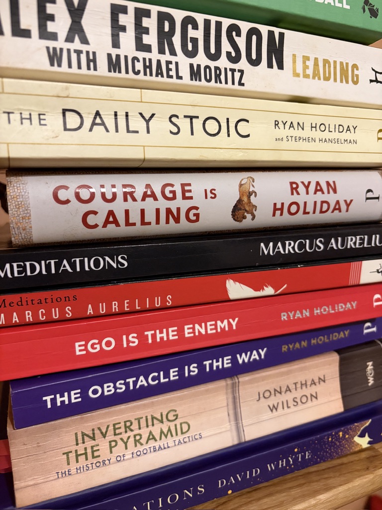 The bookshelf — stoics and football tactics